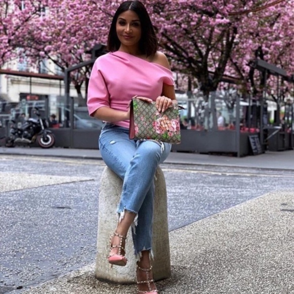ZARA Straight Leg Pant and Off Shoulder Top
